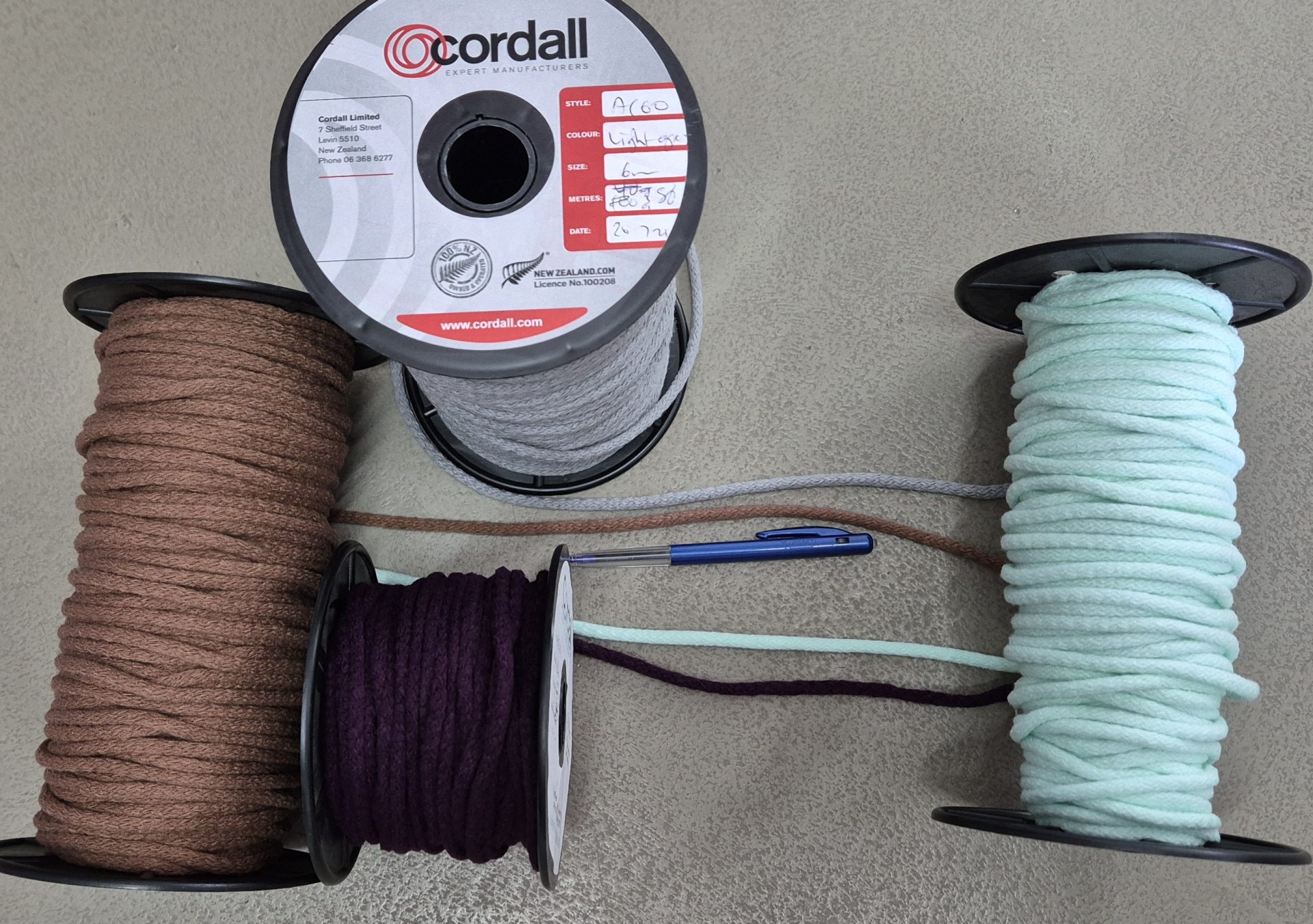 6mm acrylic cord for craft and apparel
